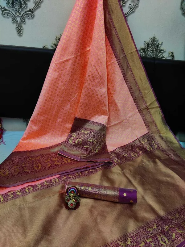 Pink_Embellished_Banarasi_Jacquard_Saree_(Pink)